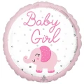 Воздушный а шар (18/46 см) baby girl, слоник розовый, в упак, 1 шт