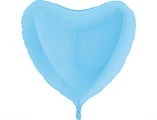 Воздушный сердце 36 пастель matte blue