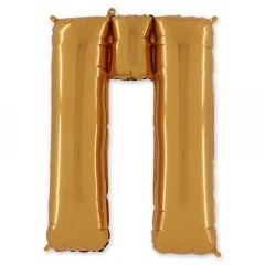 Воздушный буква п 40 gold