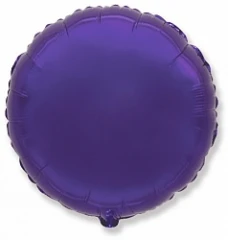 Воздушный шар (18/46 см) круг фиолетовый / rnd violet / 1 шт