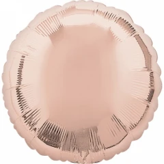 Воздушный 18 / 46 см круг роза голд в упаковке / rose gold decorator round s15