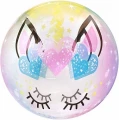 Воздушный шар (20/51 см) сфера 3d, deco bubble, звездный единорог, прозрачный, кристалл, в упак, 1 шт