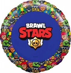 Воздушный шар (18/46 см) круг, brawl stars