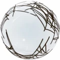 Воздушный шар (18/46 см) сфера 3d, deco bubble, паутина, прозрачный, кристалл, в упак, 1 шт