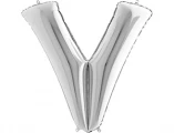 Воздушный буква v 40 silver