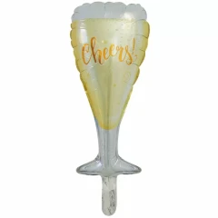 Воздушный шар (18/46 см) мини фигура, бокал, 1 шт