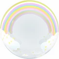 Воздушный шар (20/51 см) сфера 3d, deco bubble, радуга, прозрачный, кристалл, в упак, 1 шт