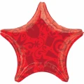Воздушный звезда шары и подарки красная / festive red star s30