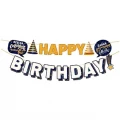Воздушный гирлянда happy birthday! сегодня можно все (мужская), 3 м, 1 шт