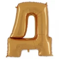 Воздушный буква д 40 gold
