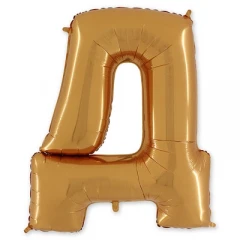 Воздушный буква д 40 gold
