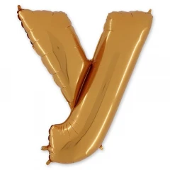 Воздушный gr буква у 40 gold