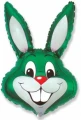 Воздушный и шар (16/41 см) мини фигура, заяц (зеленый), 1 шт