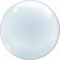 Воздушный шар (24/60 см) сфера bubble deco, прозрачный, в упак, 1 шт