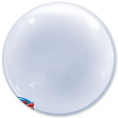 Воздушный шар (24/60 см) bubble deco, б/рис, уп, 1 шт
